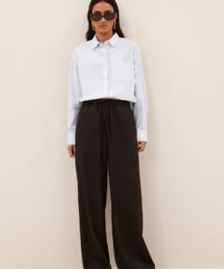 By-Bar W26 pelle pinstripe pants brown pinstripe