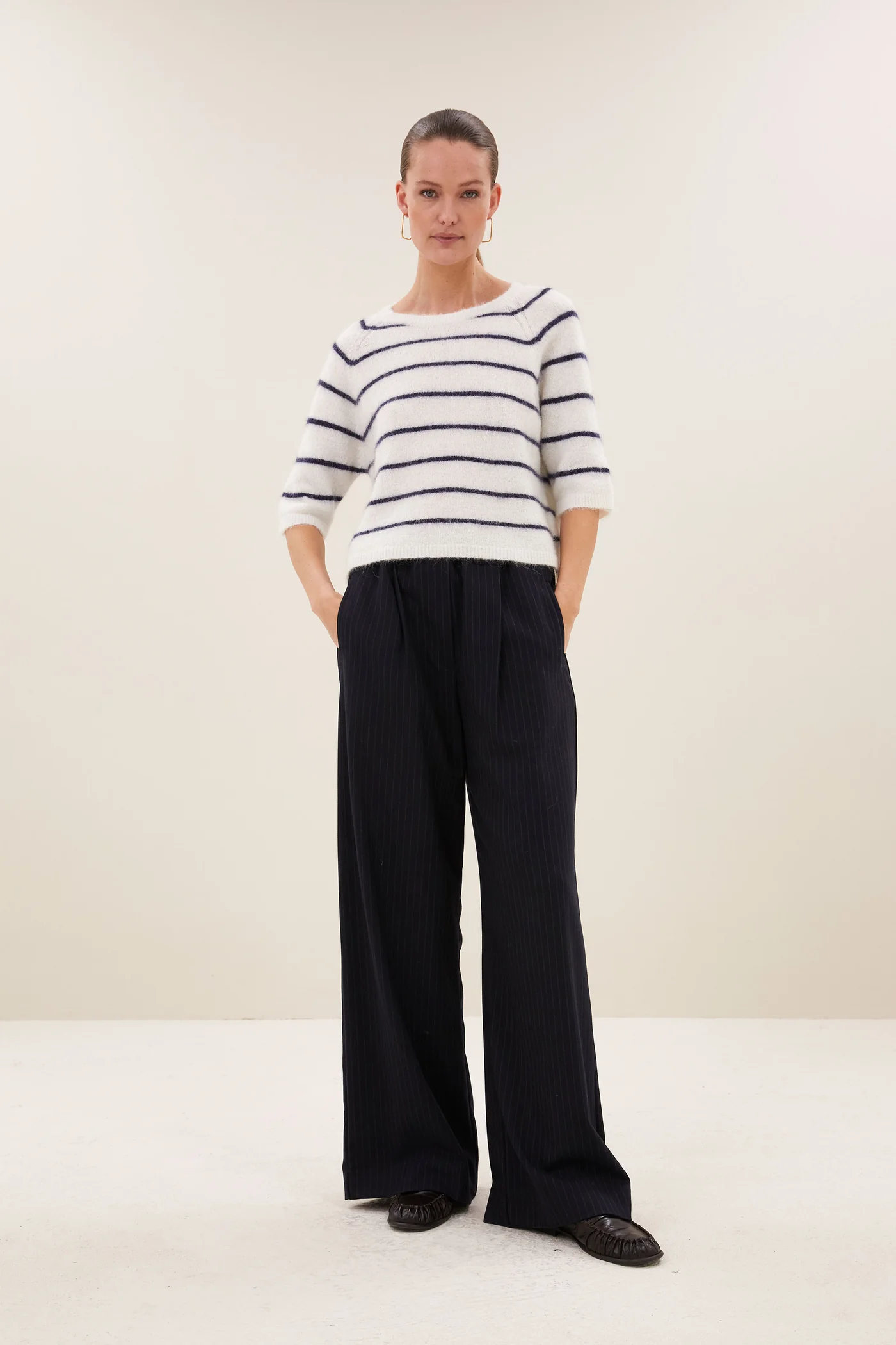 By-Bar W26 benji pine stripe pants dark pine stripe - Afbeelding 5