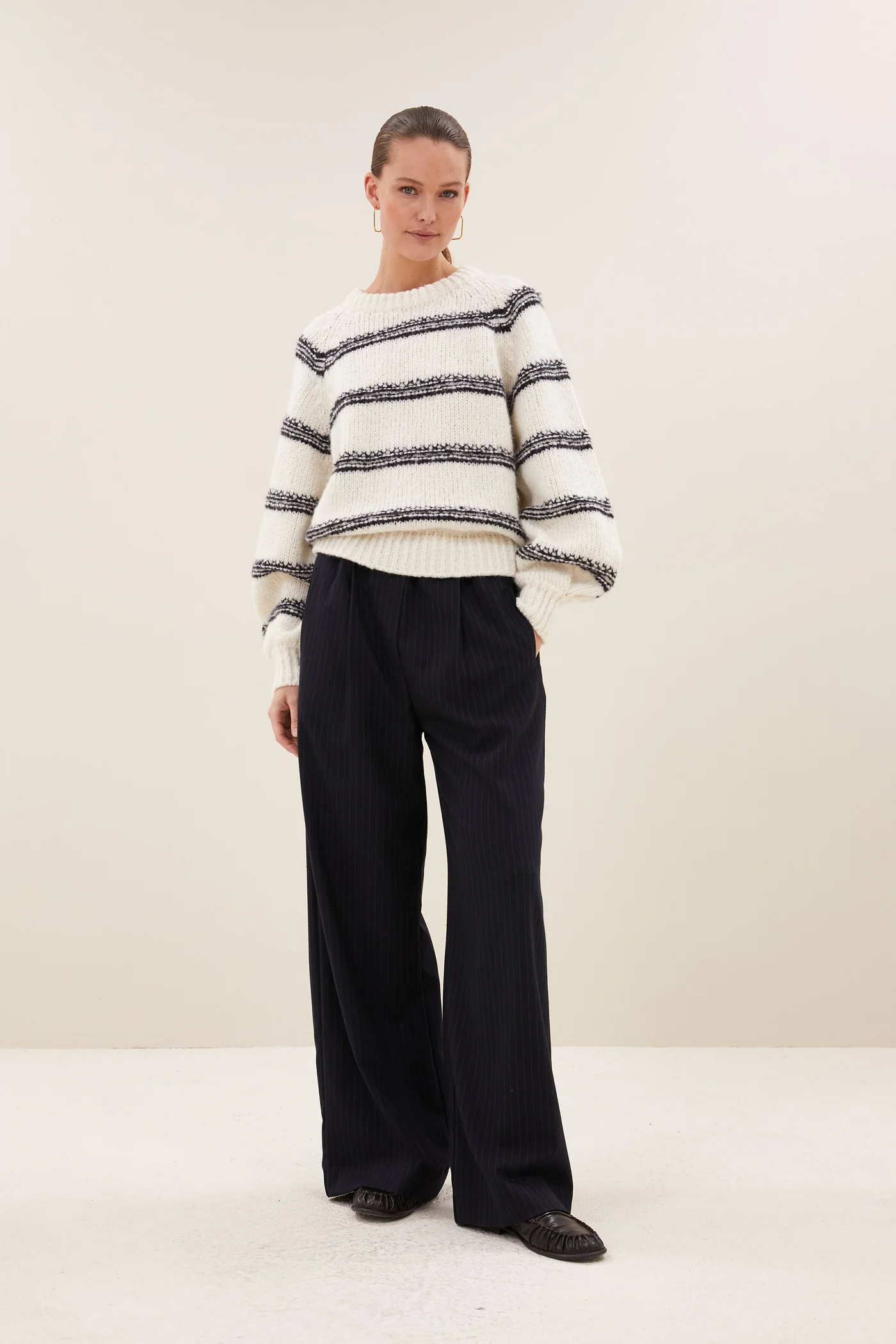 By-Bar W26 benji pine stripe pants dark pine stripe - Afbeelding 3