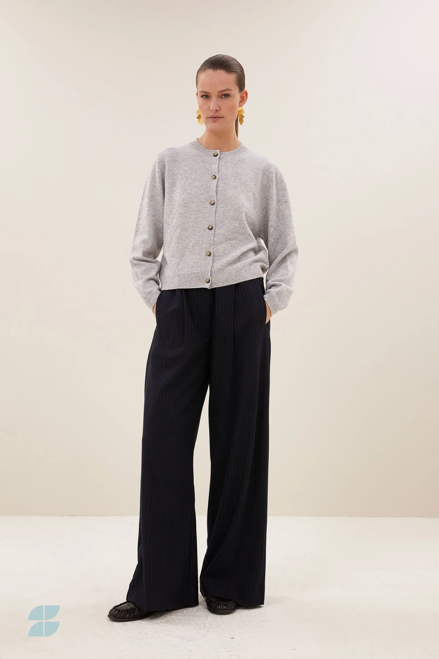 By-Bar W26 benji pine stripe pants dark pine stripe