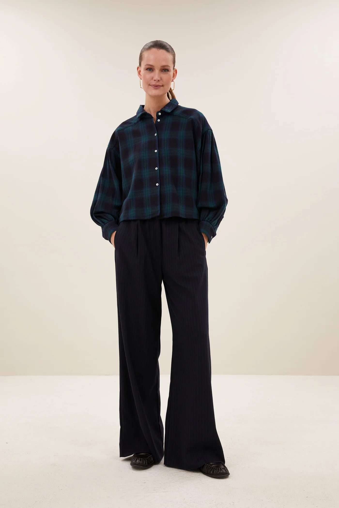 By-Bar W26 benji pine stripe pants dark pine stripe - Afbeelding 4