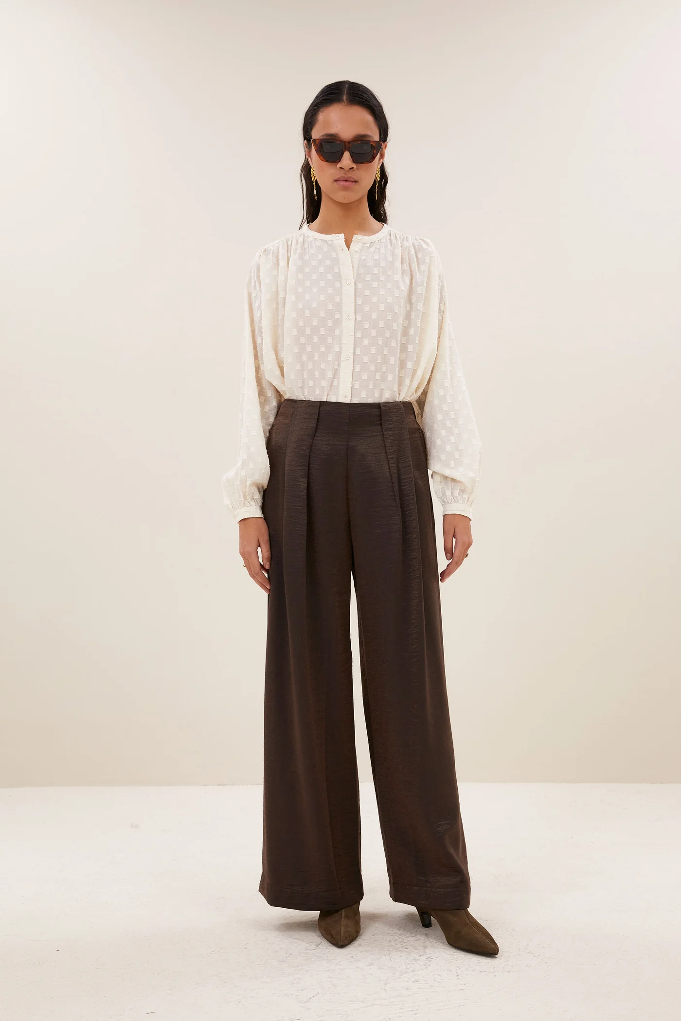 By-Bar W26 lodi metallic pants bronze - Afbeelding 3