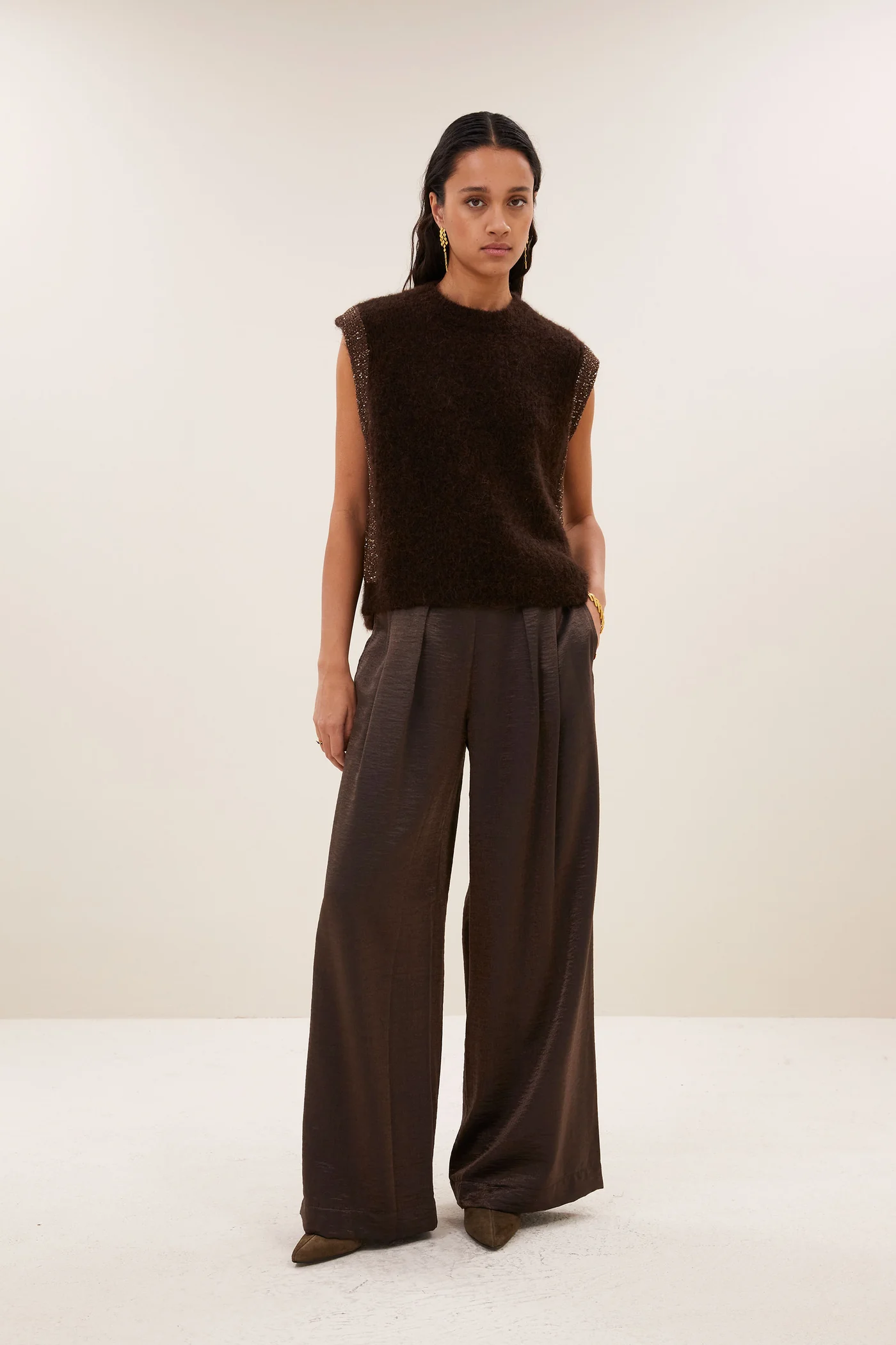 By-Bar W26 lodi metallic pants bronze - Afbeelding 7