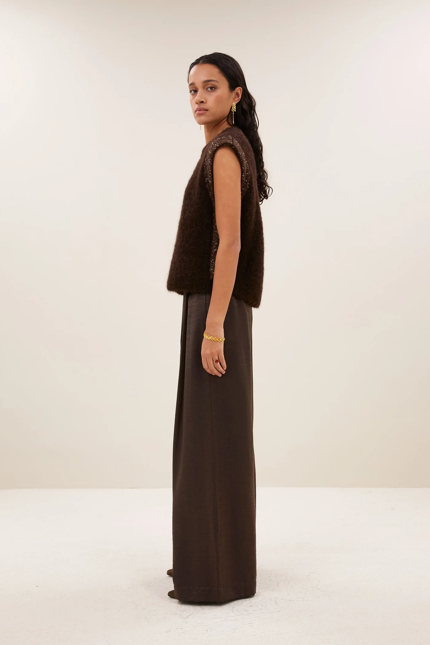 By-Bar W26 lodi metallic pants bronze - Afbeelding 6