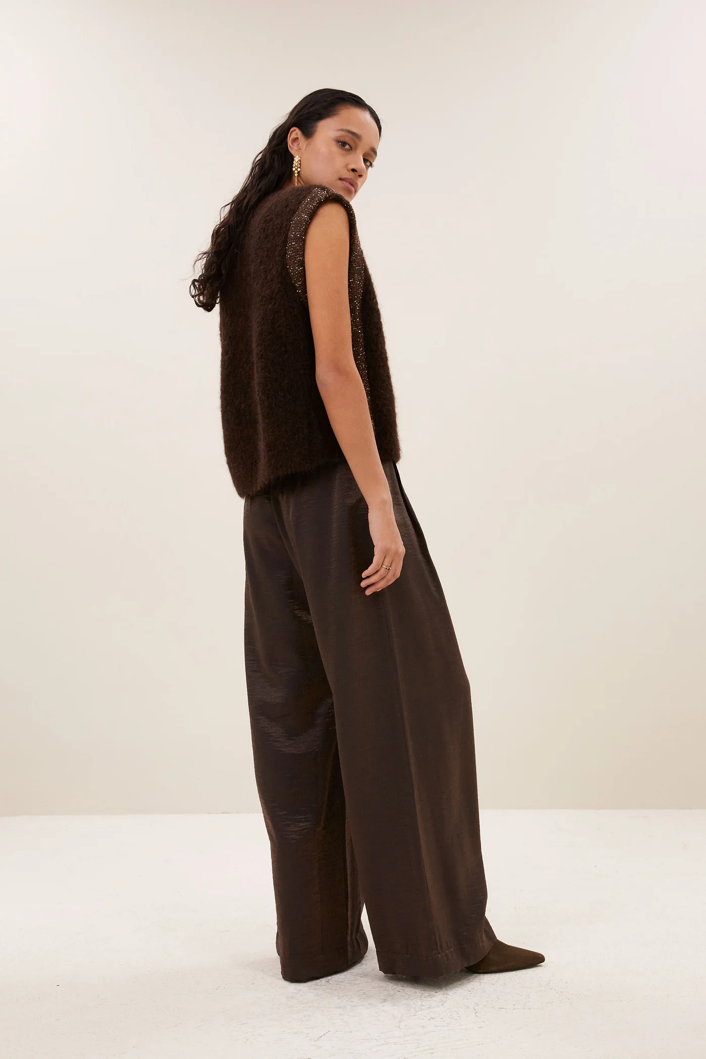 By-Bar W26 lodi metallic pants bronze - Afbeelding 5