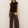 By-Bar W26 lodi metallic pants bronze