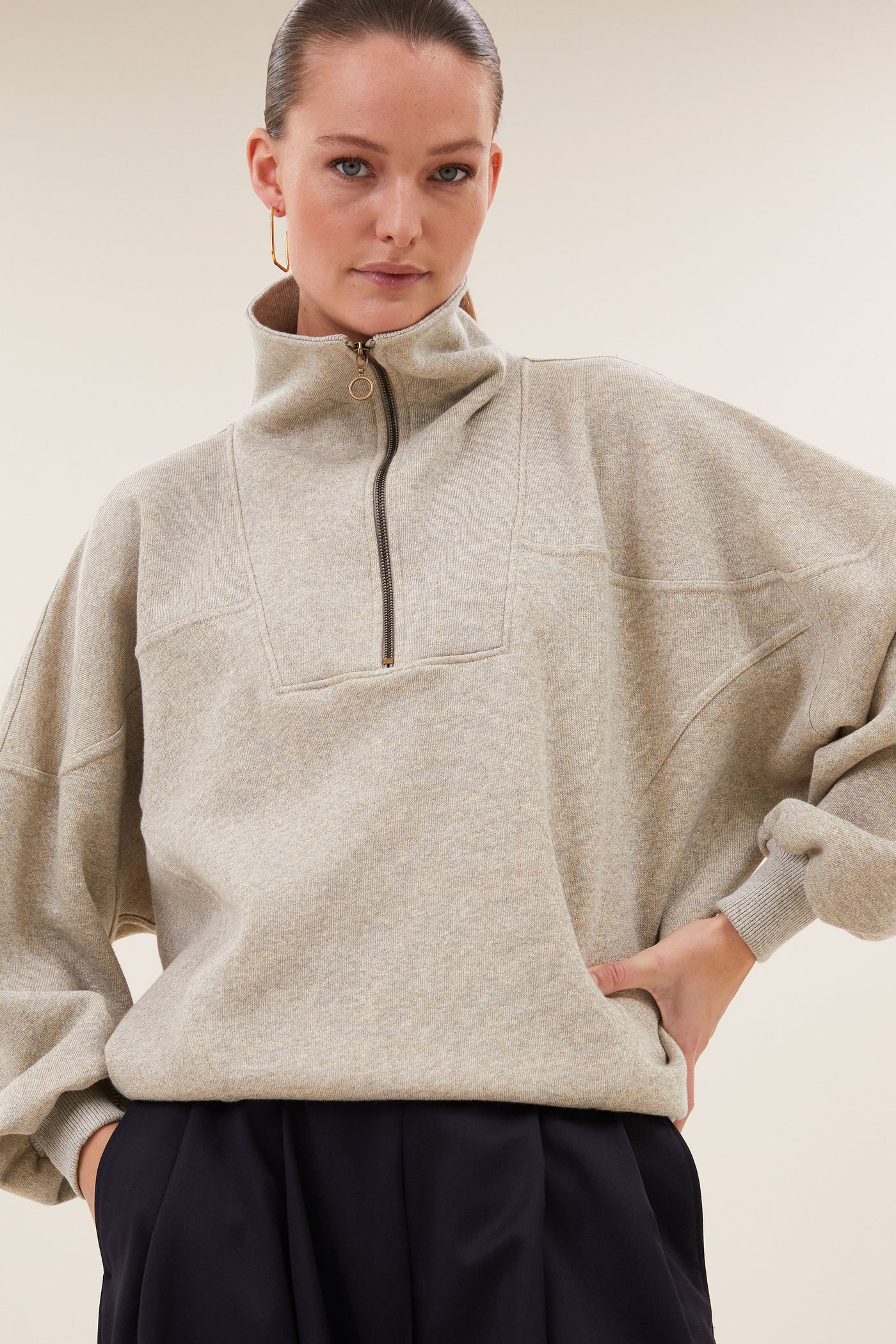 By-Bar W26 roos sparkle sweater gold - Afbeelding 5