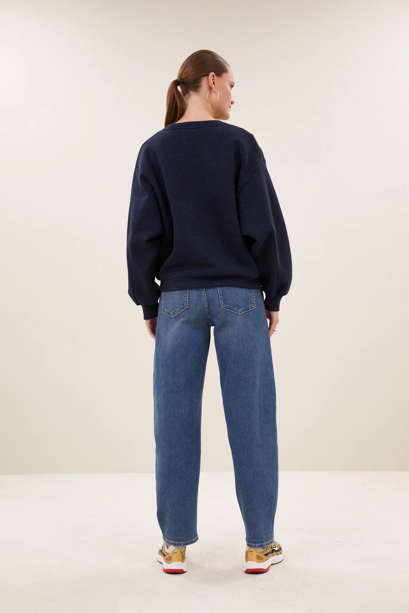 By-Bar W26 lili sparkle sweater midnight - Afbeelding 3