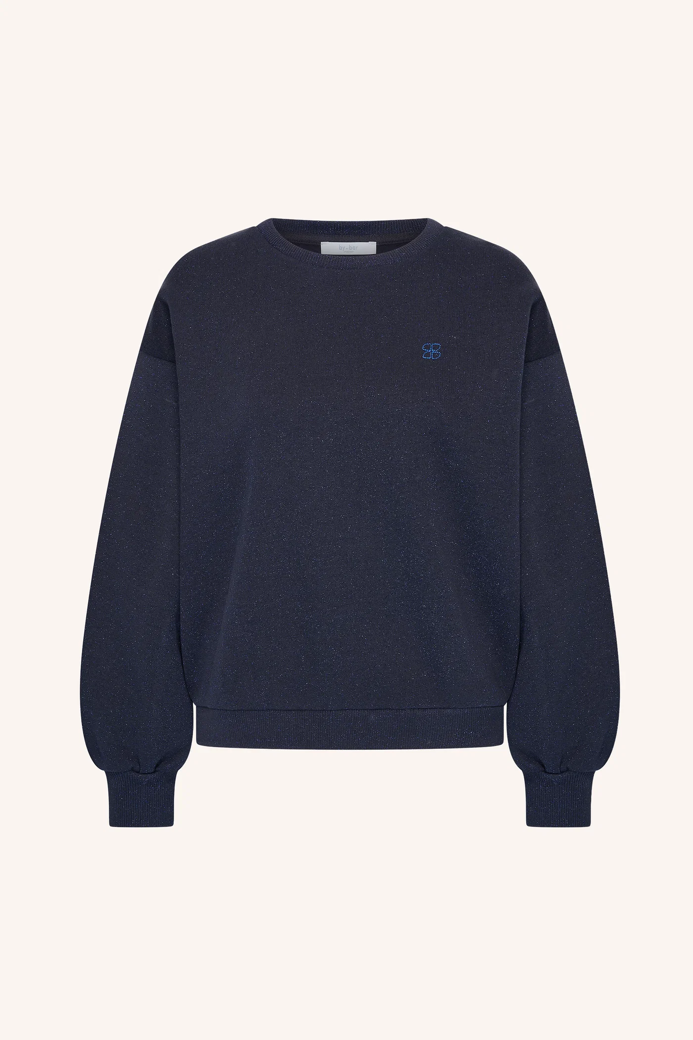 By-Bar W26 lili sparkle sweater midnight - Afbeelding 2