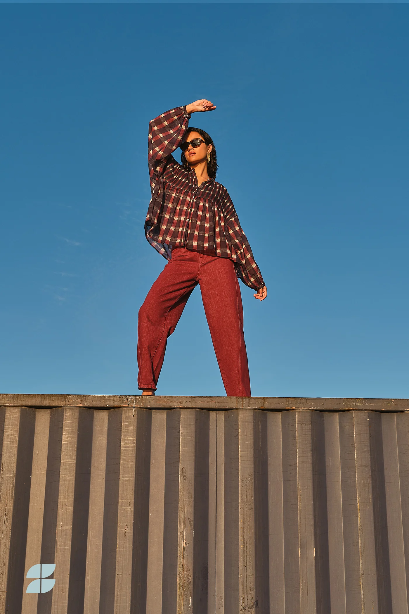 By-Bar W26 Begum wine jeans - Afbeelding 7