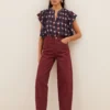 By-Bar W26 Begum wine jeans - Afbeelding 3