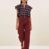 By-Bar W26 Begum wine jeans - Afbeelding 4