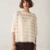 Summum W26 2s3586 Top fringe stripe ivory - Afbeelding 3