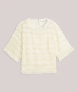 Alternative view of Summum W26 2s3586 Top fringe stripe ivory