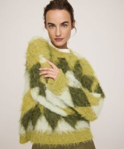 Alternative view of JcSophie W26 Phil sweater lime argyle