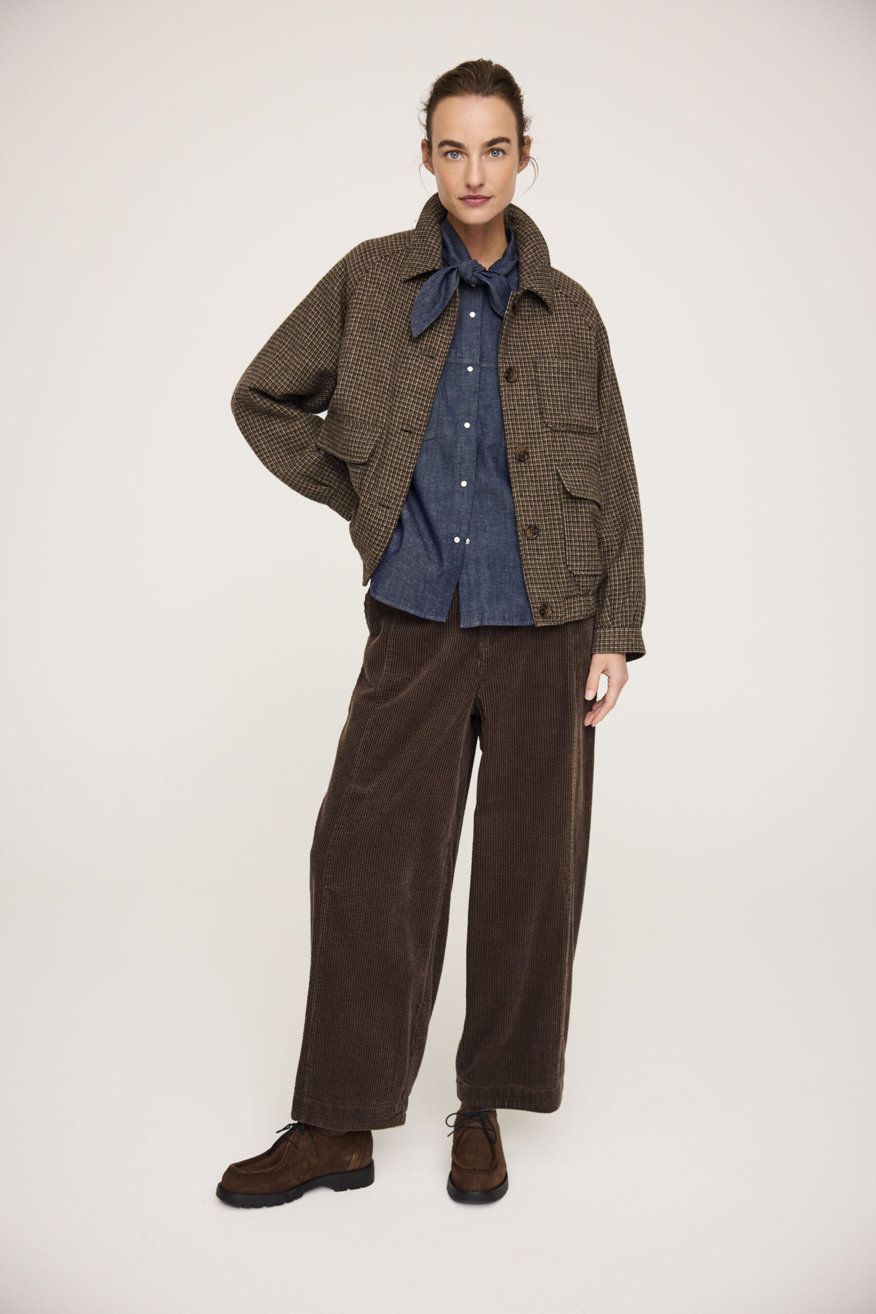 JcSophie W26 Plum blouse dark denim - Afbeelding 4
