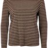 JcSophie W26 Prisca t-shirt brown/sage stripes