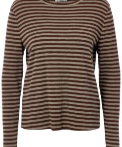 JcSophie W26 Prisca t-shirt brown/sage stripes