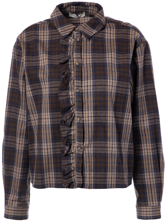 JcSophie W26 Parole blouse blue/sand check