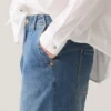 Summum W26 4s2740 Tapered jeans soft the twill dark blue denim - Afbeelding 4