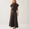 Summum W26 6s1348 Skirt taft light dark chocolate - Afbeelding 3