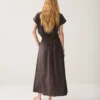 Summum W26 6s1348 Skirt taft light dark chocolate - Afbeelding 5
