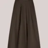 Summum W26 6s1348 Skirt taft light dark chocolate - Afbeelding 2