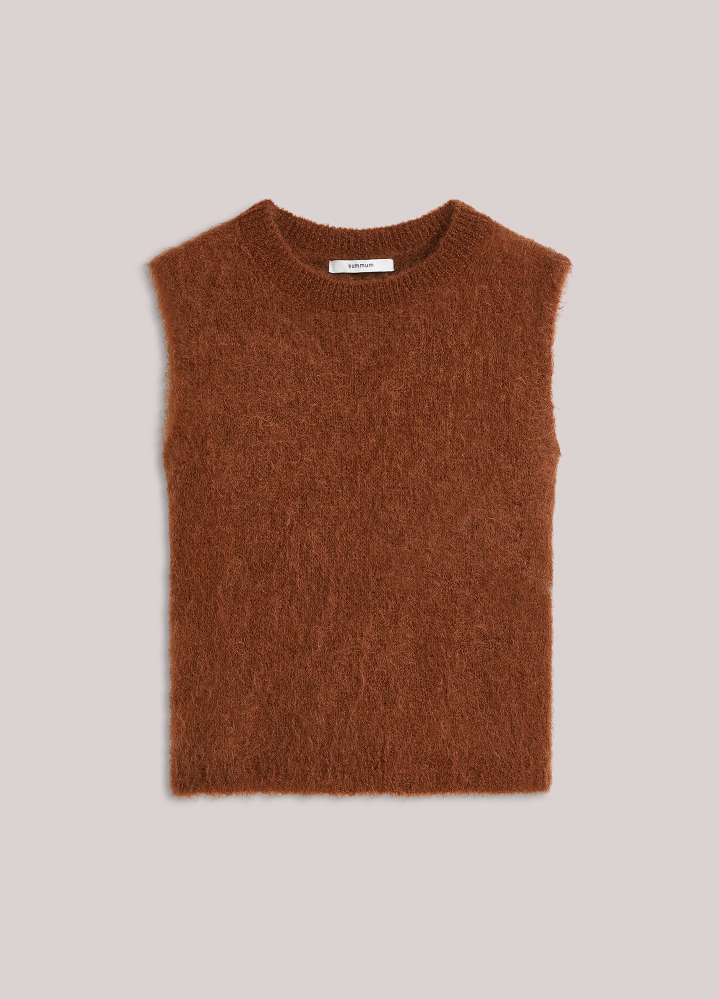 Summum W26 7s8022 Spencer kid mohair knit toffee - Afbeelding 2