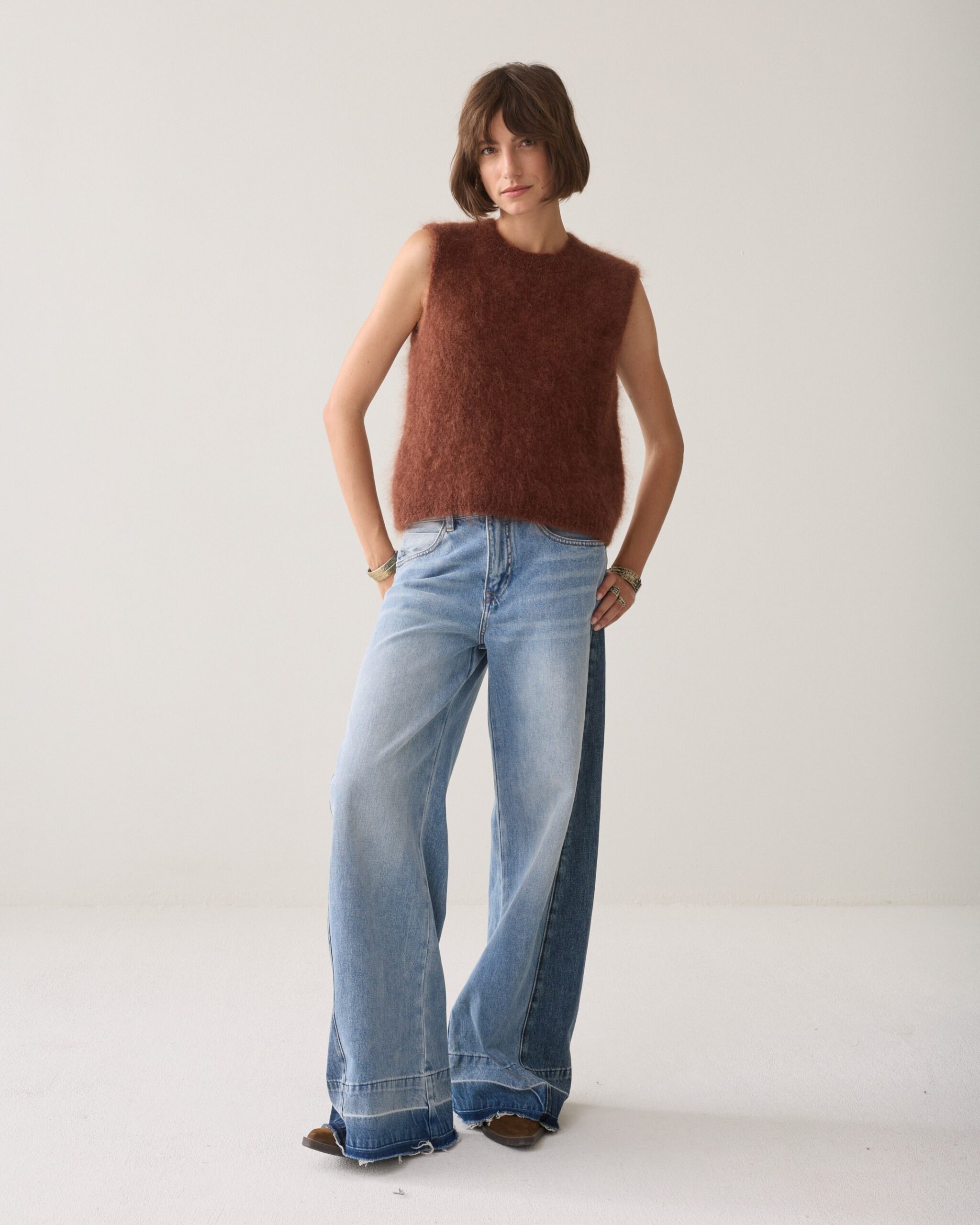 Summum W26 7s8022 Spencer kid mohair knit toffee