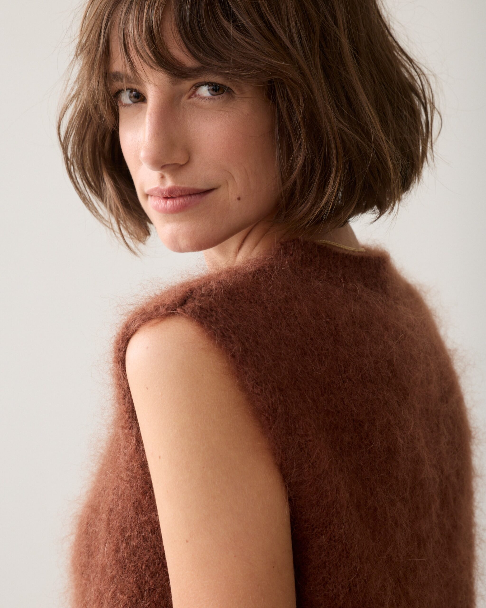 Summum W26 7s8022 Spencer kid mohair knit toffee - Afbeelding 5