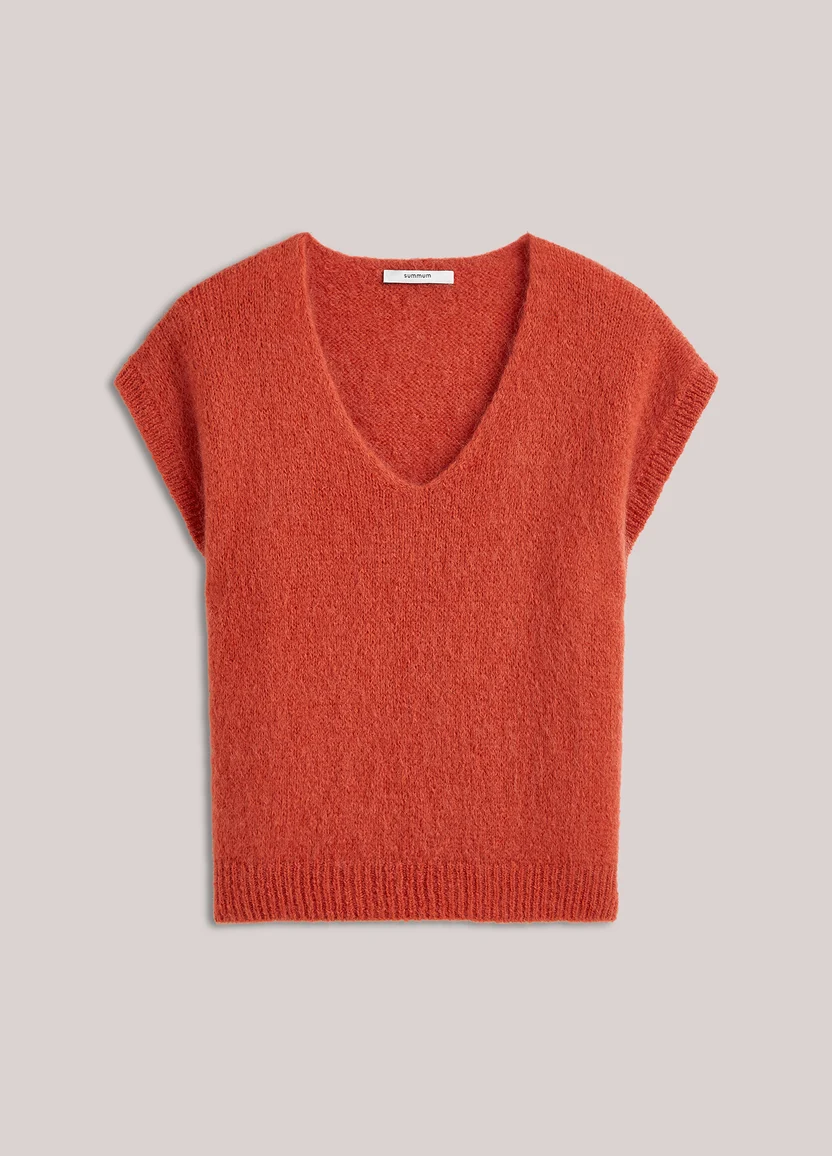 Summum W26 7s8042 Spencer mohair wool blend knit goji berry - Afbeelding 2