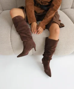 Alternative view of Babouche W26 Niama-2 dark brown