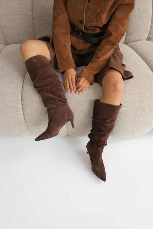 Alternative view of Babouche W26 Niama-2 dark brown