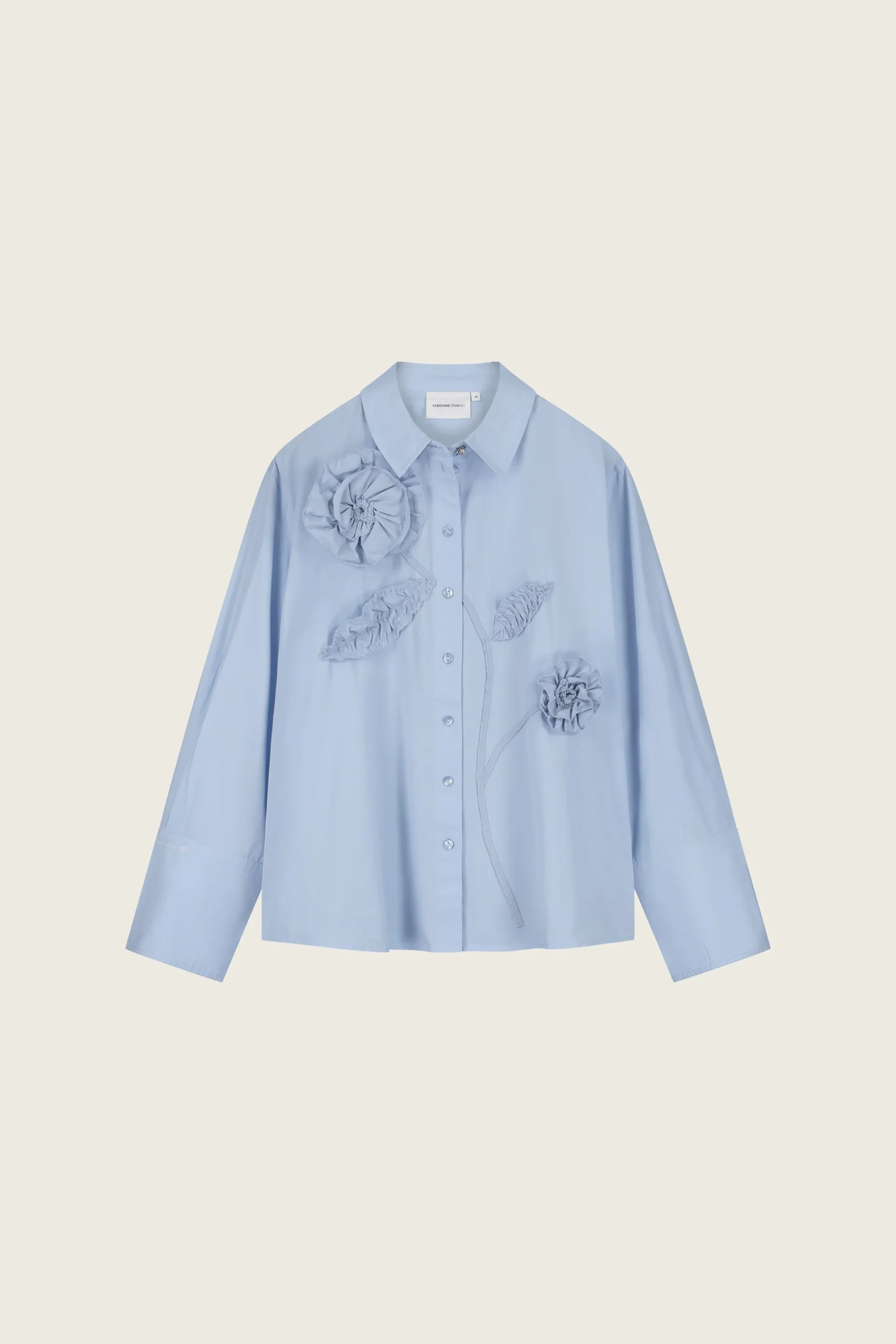 Fabienne Chapot W26 Alex blouse key blue - Afbeelding 2
