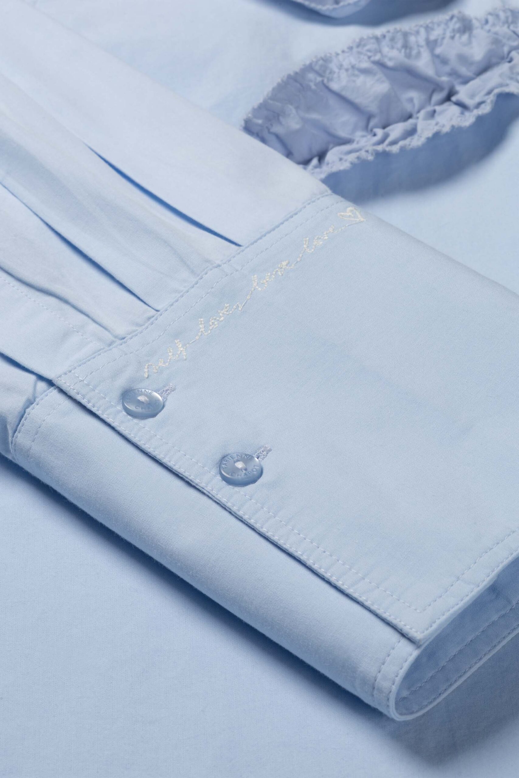 Fabienne Chapot W26 Alex blouse key blue - Afbeelding 3