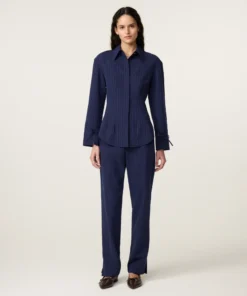 Fabienne Chapot W26 Elvira blouse maritime blue/riad blue