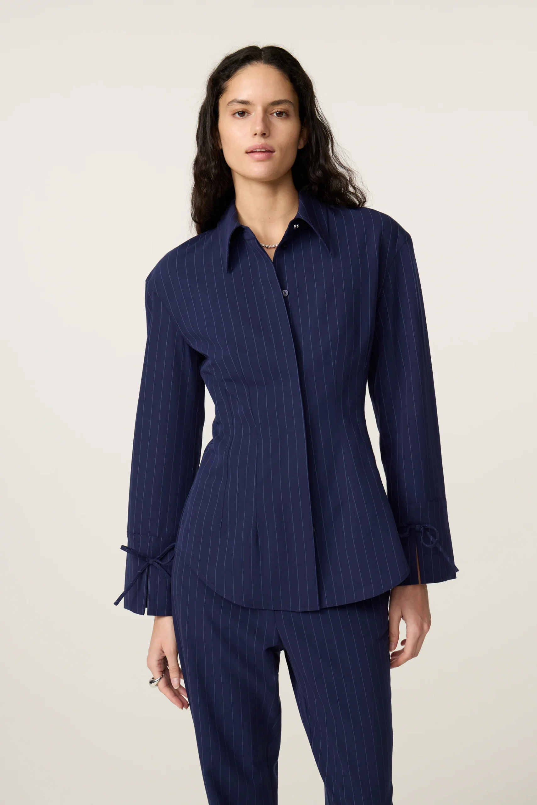 Fabienne Chapot W26 Elvira blouse maritime blue/riad blue - Afbeelding 3