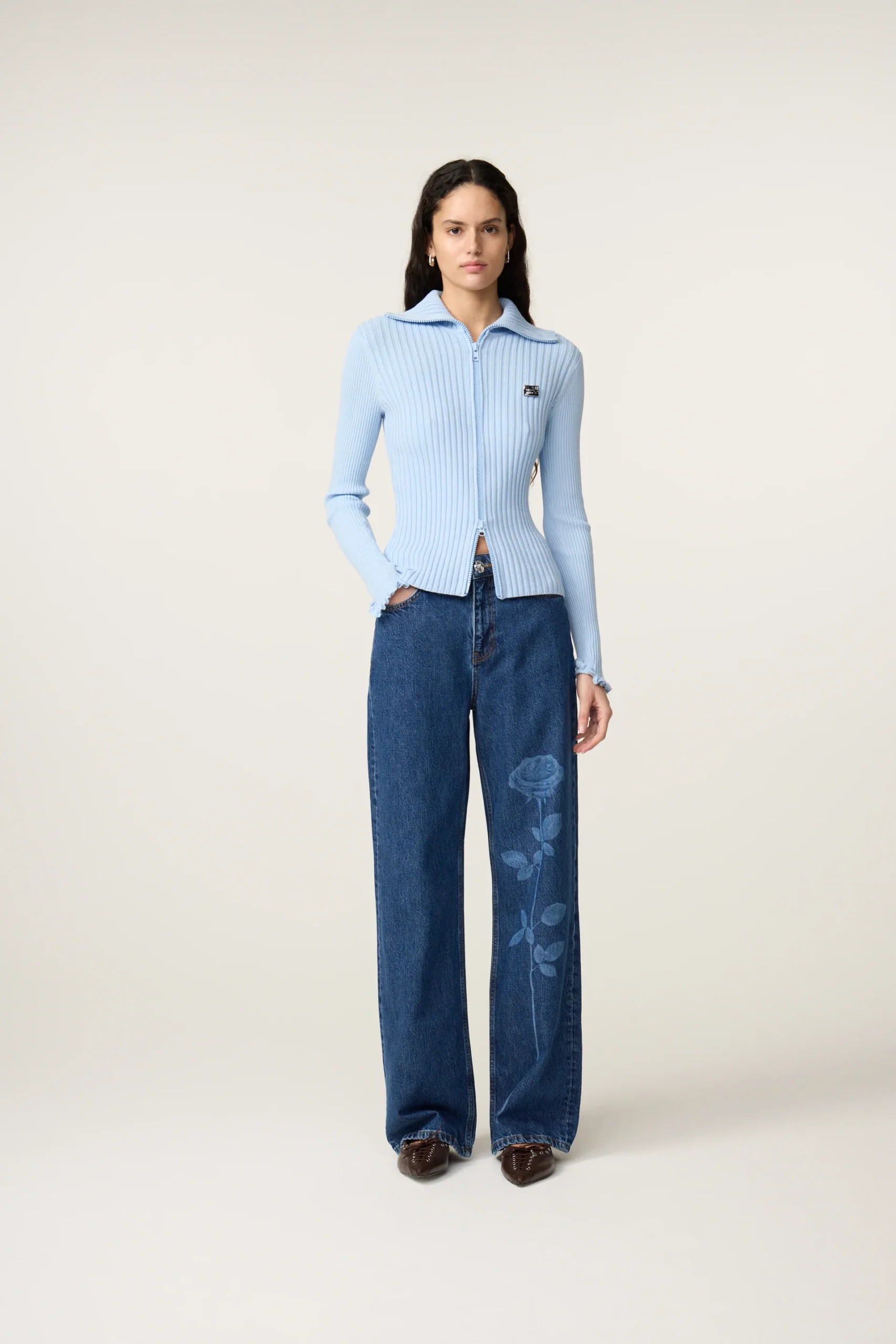 Fabienne Chapot W26 Tess cardigan key blue