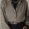 Maison Hotel W26 Claude shirt coffee stripes - Afbeelding 2