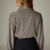 Maison Hotel W26 Claude shirt coffee stripes - Afbeelding 4