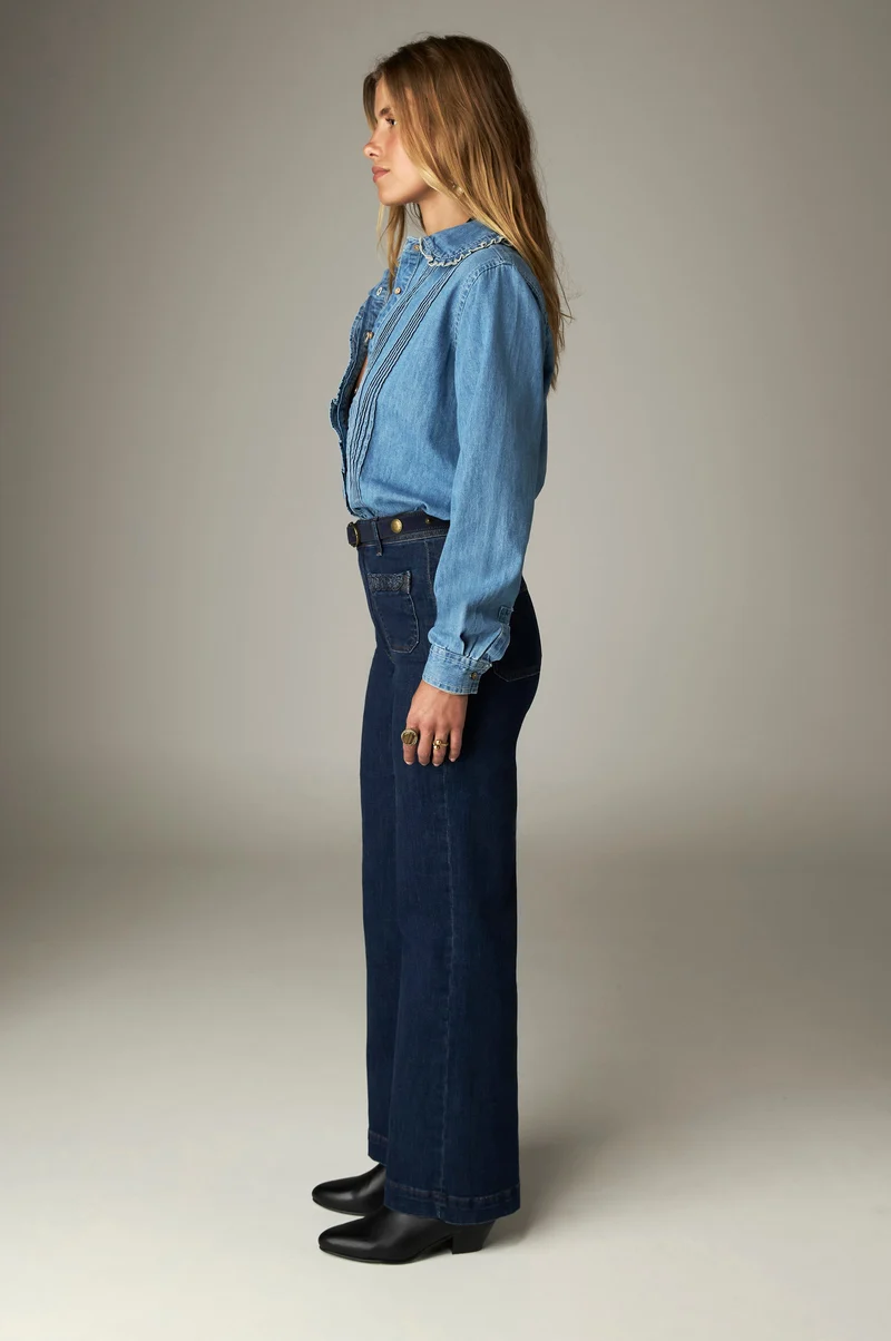 Maison Hotel W26 Giulietta pantalon navy - Afbeelding 7