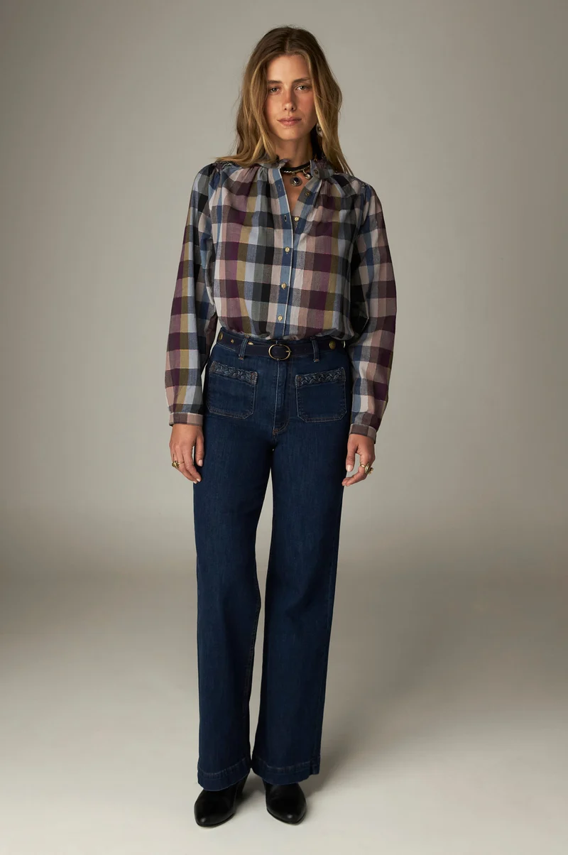 Maison Hotel W26 Mary blouse psychedelic plume - Afbeelding 8