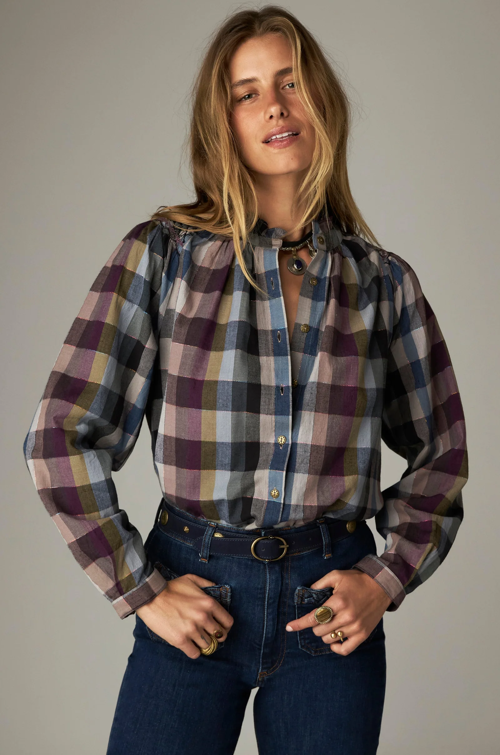 Maison Hotel W26 Mary blouse psychedelic plume