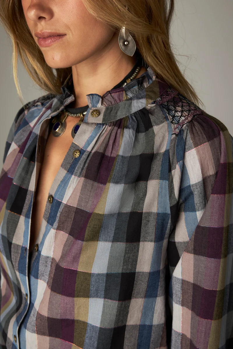 Maison Hotel W26 Mary blouse psychedelic plume - Afbeelding 2