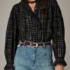 Maison Hotel W26 Coco blouse noir plaid - Afbeelding 8