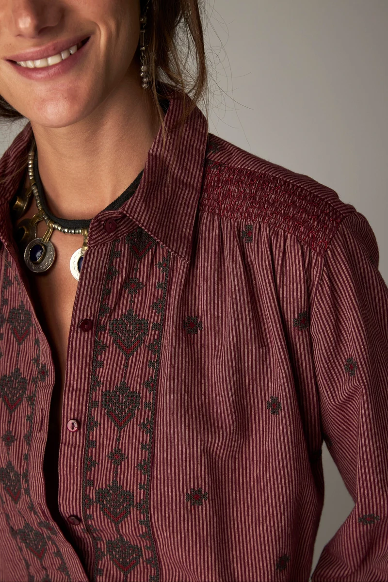 Maison Hotel W26 Amrita shirt vino nocturno - Afbeelding 8