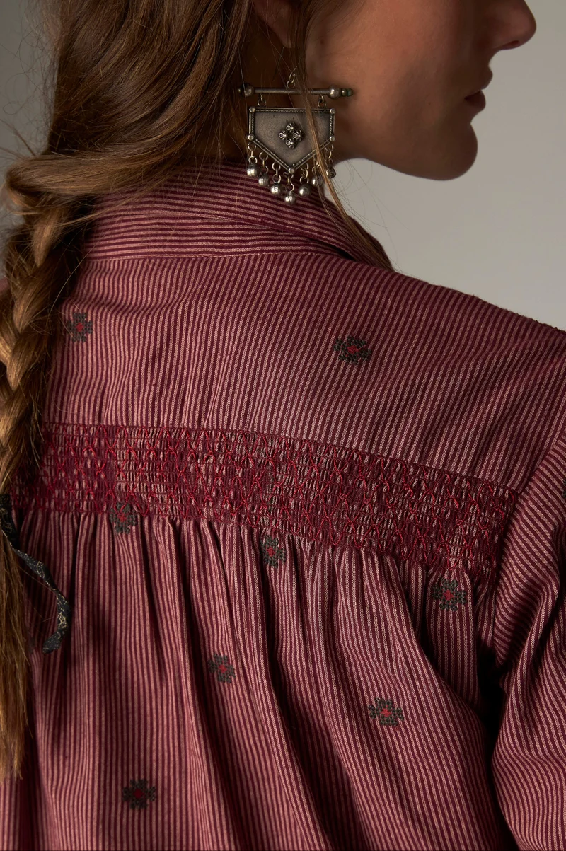 Maison Hotel W26 Amrita shirt vino nocturno - Afbeelding 3