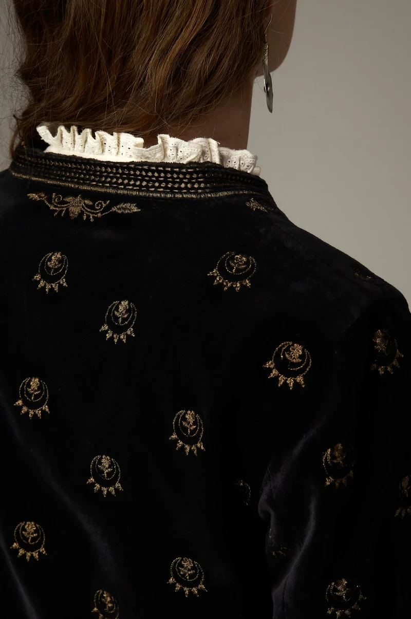 Maison Hotel W26 Luna jacket golden stars - Afbeelding 4