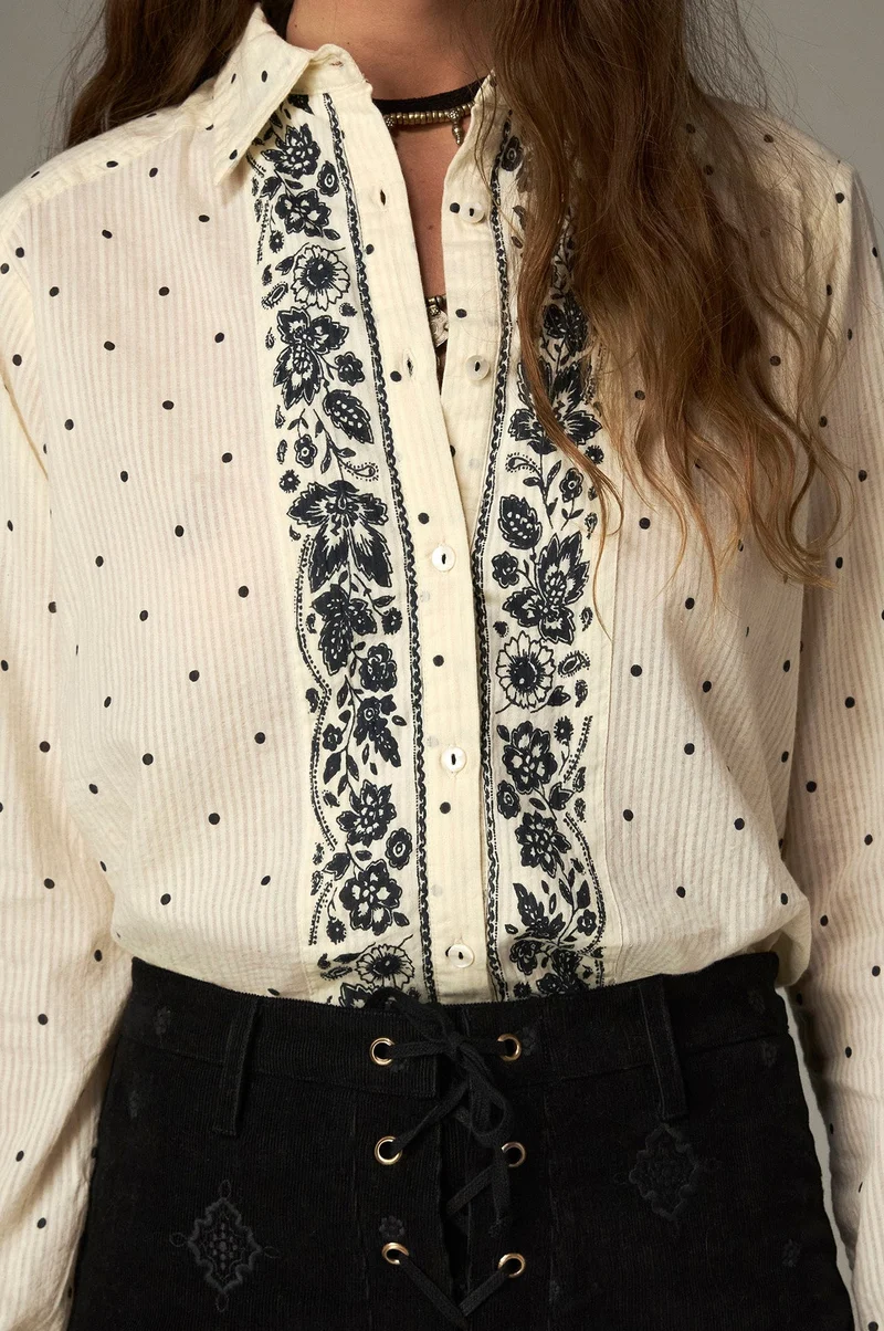 Maison Hotel W26 Rumba shirt anis - Afbeelding 2
