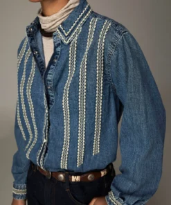 Alternative view of Maison Hotel W26 Zach shirt azzurro
